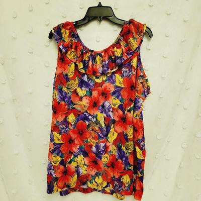HABAND FOR HER FLOWERED SHOLDER WOMENS SHIRT