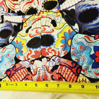 SIZE MED SKULL DESIGNED STRETCHY LEGGINGS