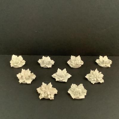 Lot 8544. Nine Porcelain Place-card Holders, made in Italy