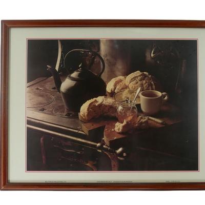 "Soda Bread and Jelly" and "Brunch at the Inn" Framed Lithographs by Alan Krosnick