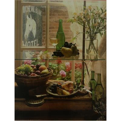 "Soda Bread and Jelly" and "Brunch at the Inn" Framed Lithographs by Alan Krosnick