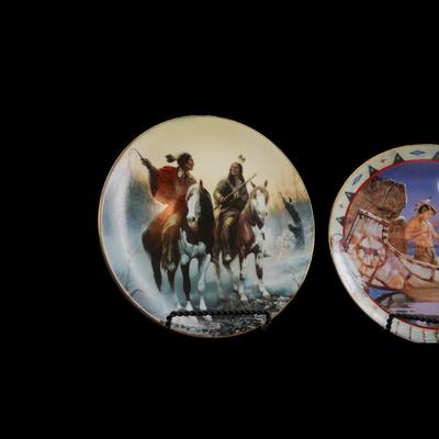 Set of Native American Collectors Plates