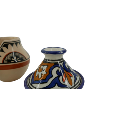 Small Cultural Pots and Spice Holder