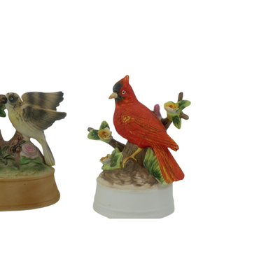Vintage Bird Musical Figurines