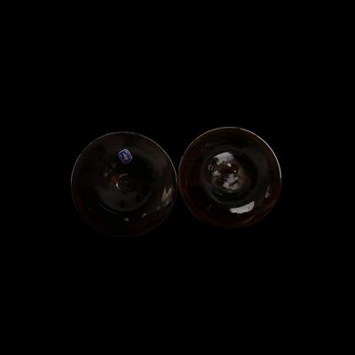 Handmade Blown Glass Candle Holders 