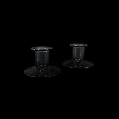 Handmade Blown Glass Candle Holders 