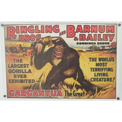 Ringling Bros and Barnum & Bailey Gorilla Circus Poster