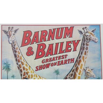 Ringling Bros and Barnum & Bailey Giraffe Circus Poster