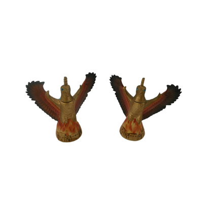 Vintage Ski Country Phoenix Bird Decanters