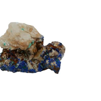 Linarite, Malachite, Fluorite, Quartz Specimen