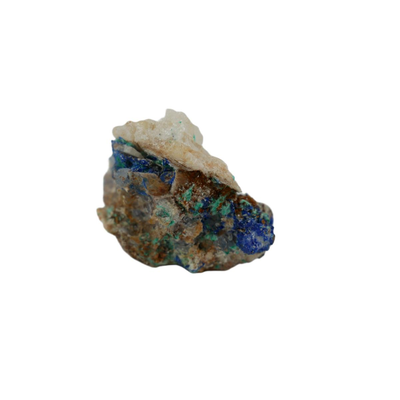Linarite, Malachite, Fluorite, Quartz Specimen