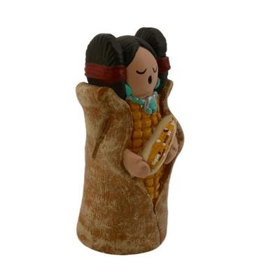 Handmade Signed Native American Corn Maiden Figurine