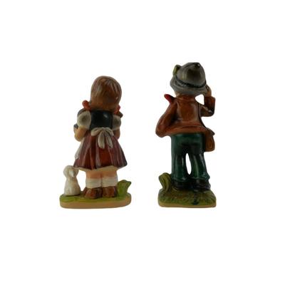 Vintage Ceramic Boy and Girl Figurines