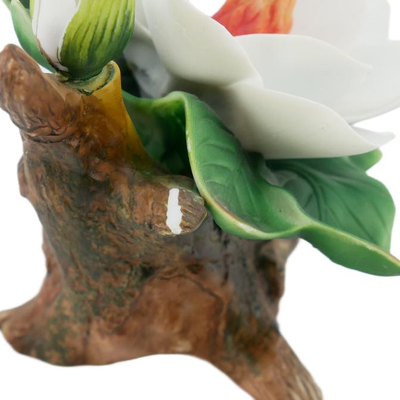YH Hummingbird and Flowers Figurines with Stand