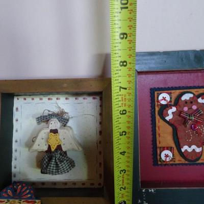 LOT 94.  HOME DECOR ART AND BOTTLE