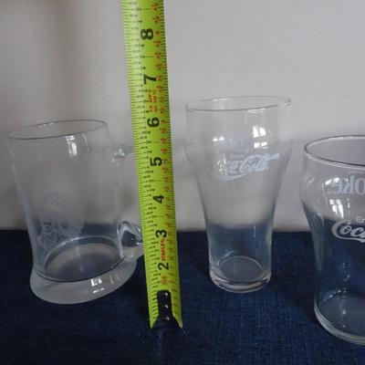 LOT 97. MUGS AND GLASSES