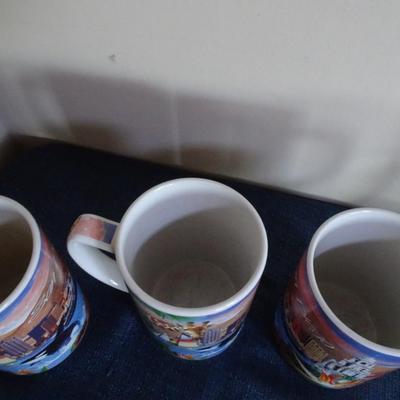LOT 97. MUGS AND GLASSES