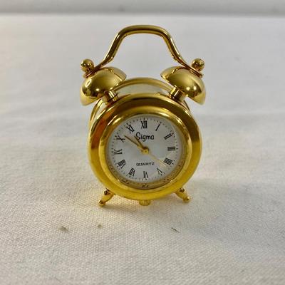 SIGMA Vintage Solid Brass Desk Clock