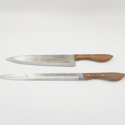 VINTAGE LIGHTENING EDGE STAINLESS STEEL CARVING KNIFE SET