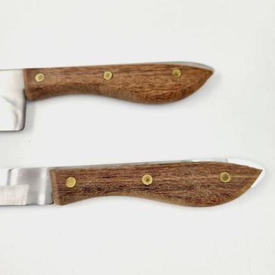 VINTAGE LIGHTENING EDGE STAINLESS STEEL CARVING KNIFE SET
