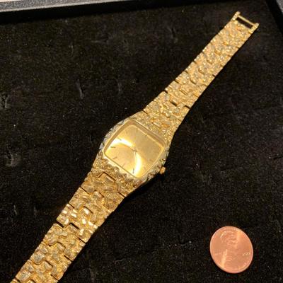 #10 18k Gold Plated Wrist Watch (water resistant)