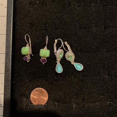 #128 Two Pairs of Earrings-D11