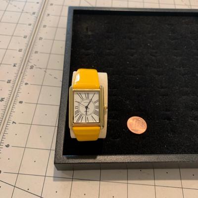 #150 Mustard Yellow Vernier Wrist Watch