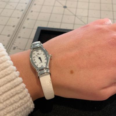 #154 White Cannes Wrist Watch