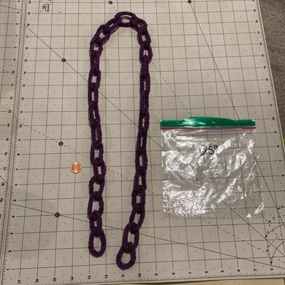 #179 Purple Bead Chain-D59