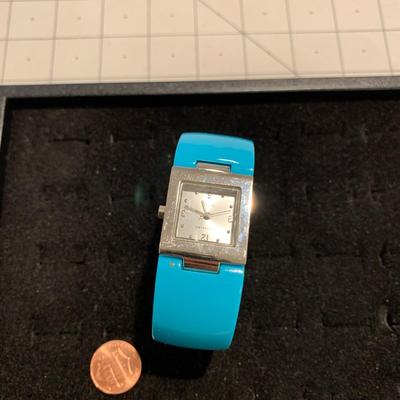 #203 Blue Cuff Vernier Wrist Watch