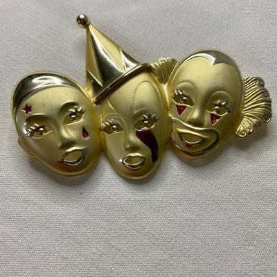 GOLD PLATED CLOWN COSTUME JEWELRY