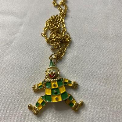 GOLD PLATED CLOWN COSTUME JEWELRY
