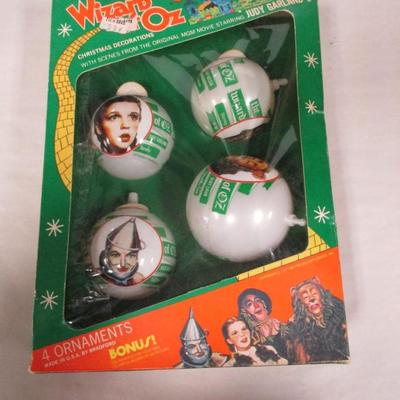 1970's Wizard Of Oz Christmas Ornaments