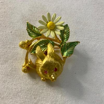 VINTAGE ARTHUR PEPPER AND GOLD CROWN BROOCHES