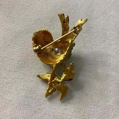 VINTAGE ARTHUR PEPPER AND GOLD CROWN BROOCHES