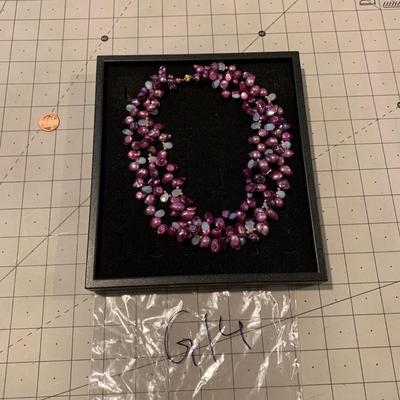 #304 Shades of Purple Necklace-G14