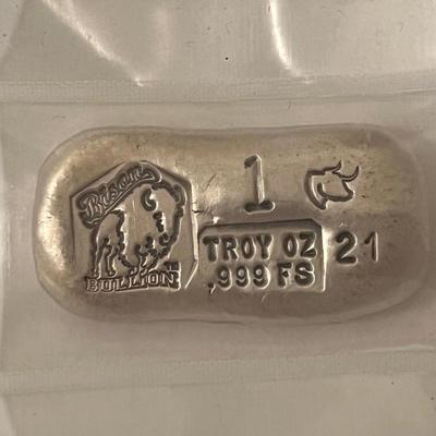 1OZ Bison Bullion hand poured Ingot