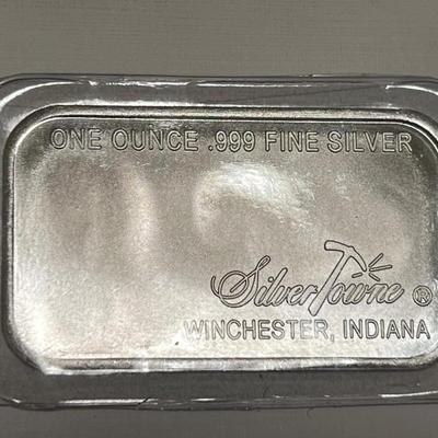 1OZ silver towne .999 ingot