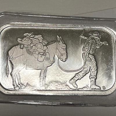 1OZ silver towne .999 ingot