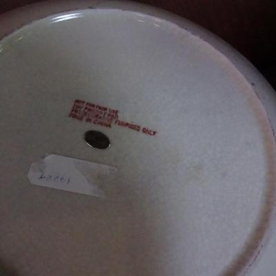 LOT 128. PLATES AND VINTAGE CAKE TOPPER