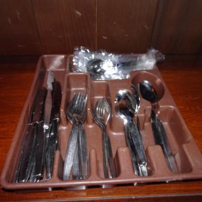 LOT 130. FLATWARE