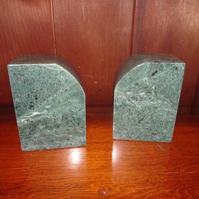 LOT 137. STONE BOOKENDS