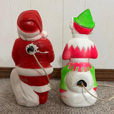 VINTAGE SANTA & ELF PAIR