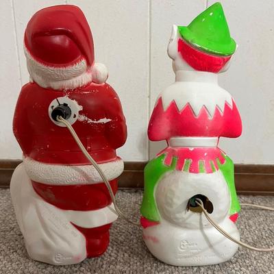 VINTAGE SANTA & ELF PAIR