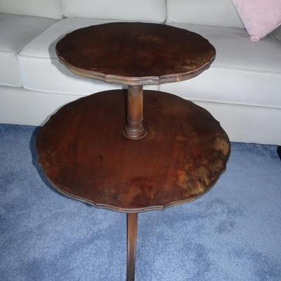 LOT 161. TWO TIER TABLE