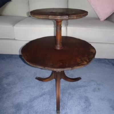 LOT 161. TWO TIER TABLE