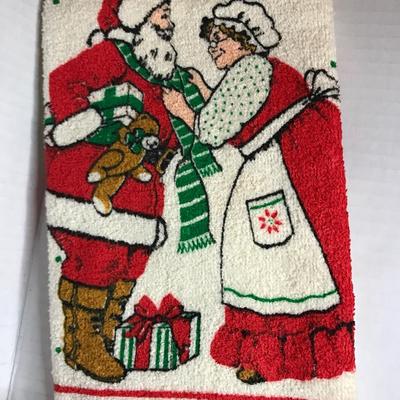 Set of 2 Vintage Christmas  Tea Towels