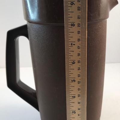 Brown Tupperware Pitcher with Lid