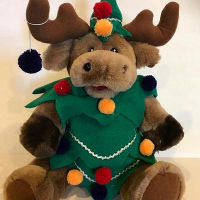 Musical Holiday Moose Plush Toy