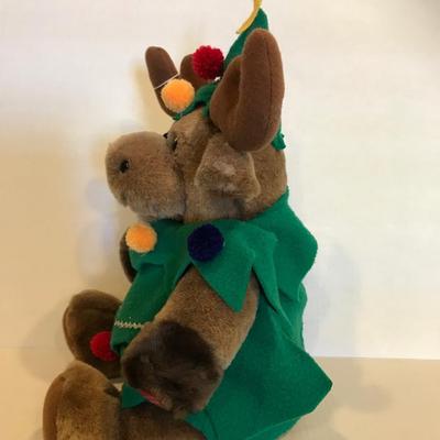 Musical Holiday Moose Plush Toy